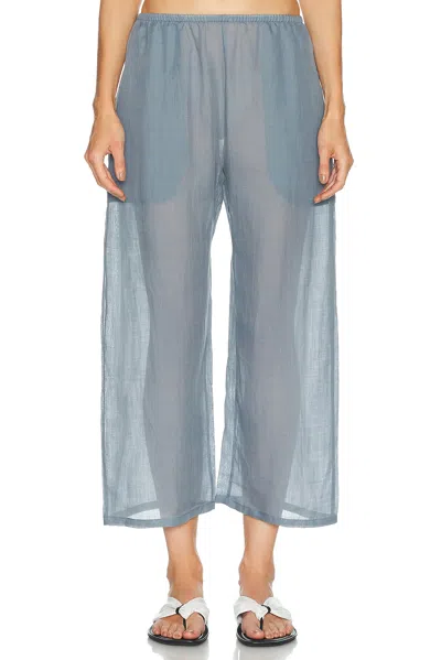 Leset Niko Crop Pocket Pant In Blue
