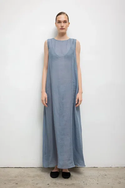Leset Niko Sleeveless Crew Maxi In Gray
