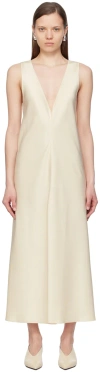 LESET OFF-WHITE BARB MIDI DRESS