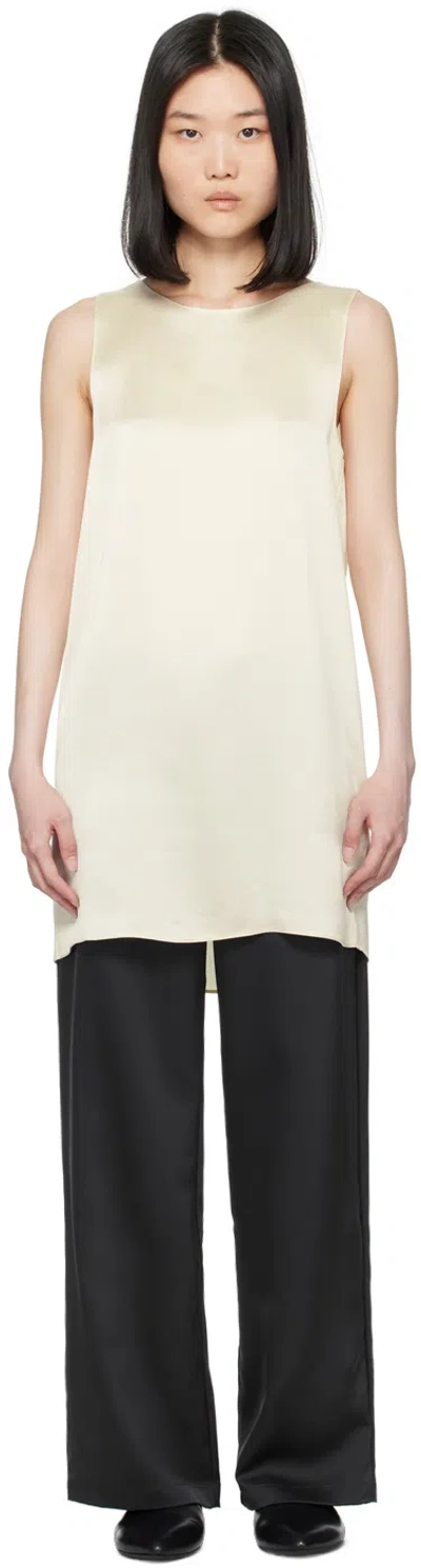 Leset Off-white Barb Minidress In Creme