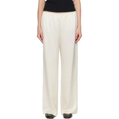 Leset Off-white Barb Wide Leg Trousers In Neutral