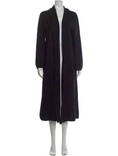 Pre-owned Leset Open Front Sweater In Black