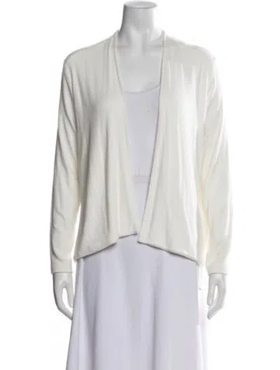 Pre-owned Leset Open Front Sweater In Neutrals