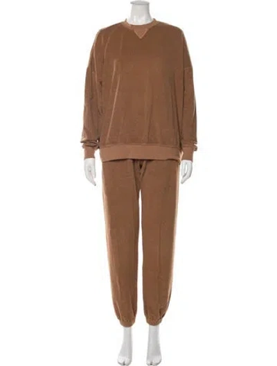 Pre-owned Leset Pant Set In Brown
