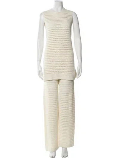 Pre-owned Leset Pant Set In Neutral