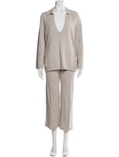 Pre-owned Leset Pant Set In Neutrals