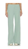 Leset Pointelle Boxer Pant In Blue