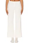 Leset Boxer Pointelle-knit Cotton Pants In White