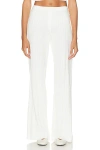 Leset Boxer Pointelle-knit Cotton Pants In White