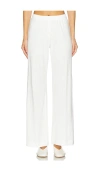 Leset Boxer Pointelle-knit Cotton Pants In White