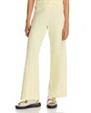 Leset Pointelle Boxer Pants In Canary