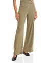 Leset Pointelle Boxer Pants In Green