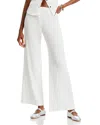 Leset Boxer Pointelle-knit Cotton Pants In White