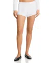 Leset Pointelle Boxer Shorts In White