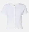 Leset Pointelle Cotton Cardigan
