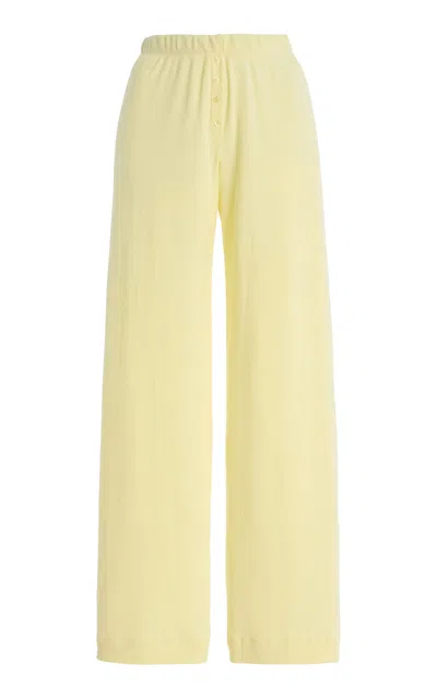 Leset Pointelle-knit Cotton Boxer Pants