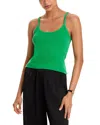 Leset Pointelle Classic Tank Top Vert In Green