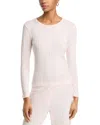 Leset Pointelle Tee In Pink