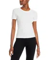 Leset Pointelle-knit Cotton-jersey T-shirt In White