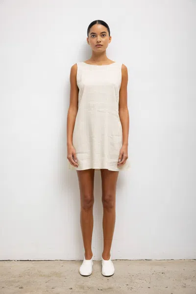 Leset Belle Mini Dress In Oat