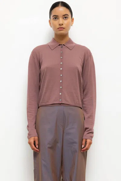 Leset Pre-order: James Crew Cardigan In Pink