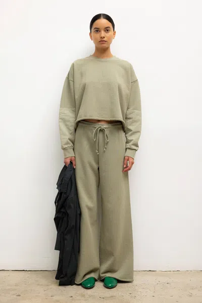 Leset Pre-order: Jamie Wide Leg Pant In Green