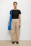 Leset Kyoto Cotton Barrel-leg Cargo Pants