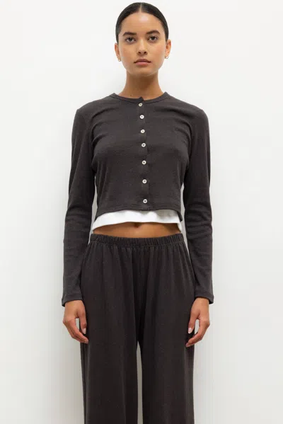 Leset Pre-order: Nando Cardigan In Brown