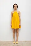 Leset Pre-order: Yoko Halter Mini Dress In Yellow