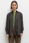 Leset Pre-order: Yoshi Classic Oversized Button Down In Gray
