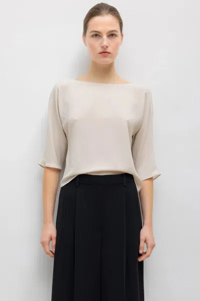 Leset Pre-order: Ari Short Sleeve Dolman Top In Gray