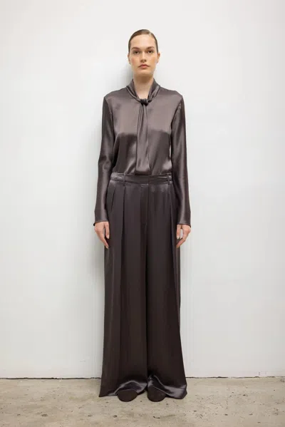 Leset Pre-order: Barb Pleated Trouser In Brown
