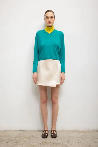 Leset Pre-order: Bobbi Wrap Skirt In White