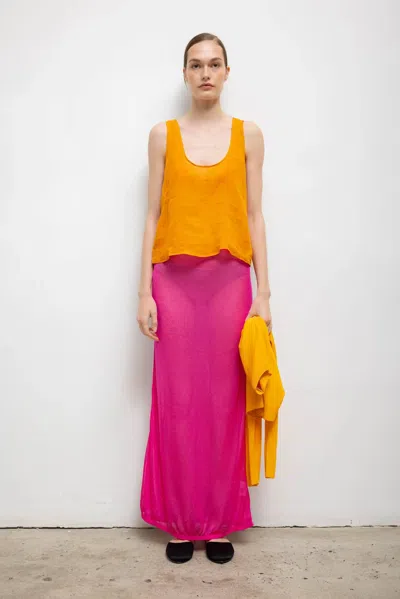 Leset Pre-order: Jack Midi Skirt In Purple