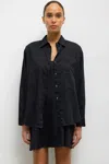 Leset Pre-order: Yoko Classic Button Down In Black