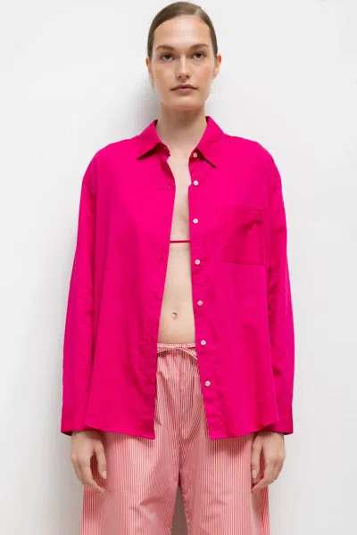 Leset Pre-order: Yoko Classic Button Down In Pink