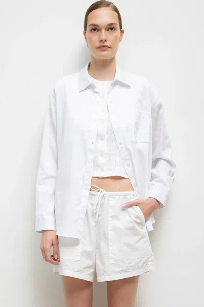 Leset Pre-order: Yoko Classic Button Down In White