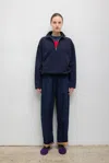 Leset Pre-order: Yoshi Contrast Drawstring Pant In Blue