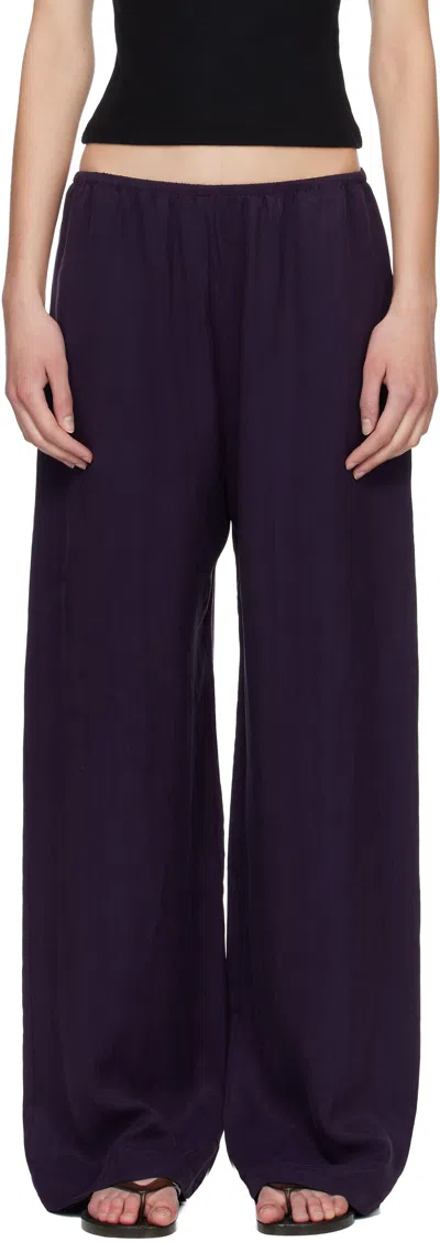 Leset Purple Kim Pocket Trousers