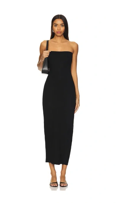 Leset Rio Bandeau Dress In Black