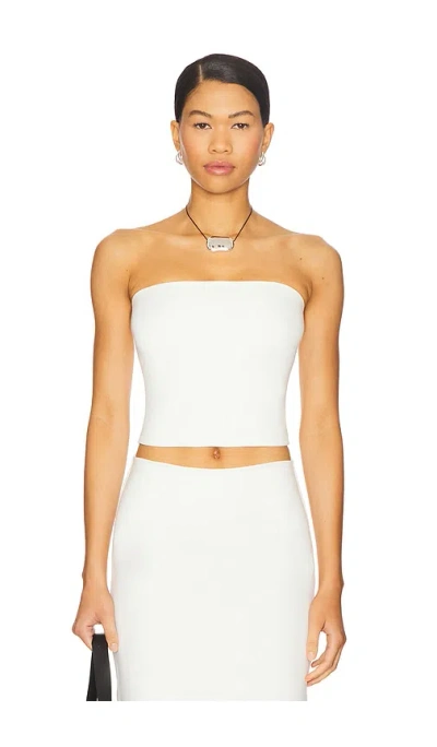 Leset Rio Bandeau Top In White