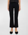 Leset Rio High-rise Flare Pants In Black