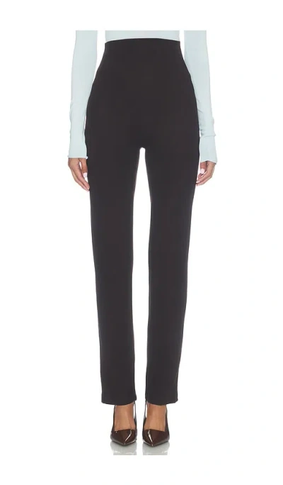 Leset Rio High Waist Straight Pant In Black