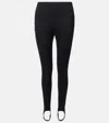 Leset Rio Stretch-ponte Stirrup Leggings In Black
