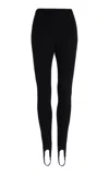 Leset Rio Stretch-ponte Stirrup Leggings In Black