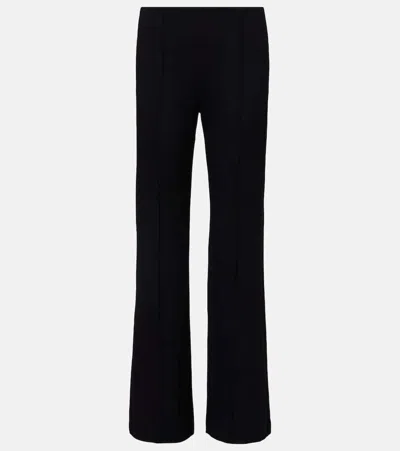Leset Rio Jersey Wide-leg Pants In Black
