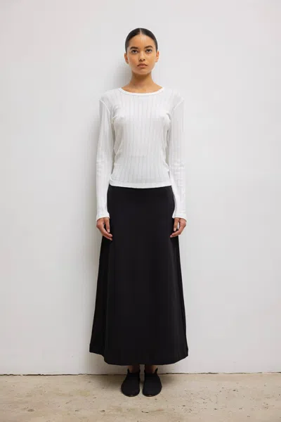 Leset Rio Midi Skirt In Black