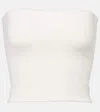 Leset Rio Ponte Bandeau Top In White