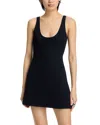 Leset Rio Scoop Neck Mini Dress In Black