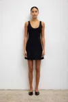 Leset Rio Scoop Neck Mini Dress In Black